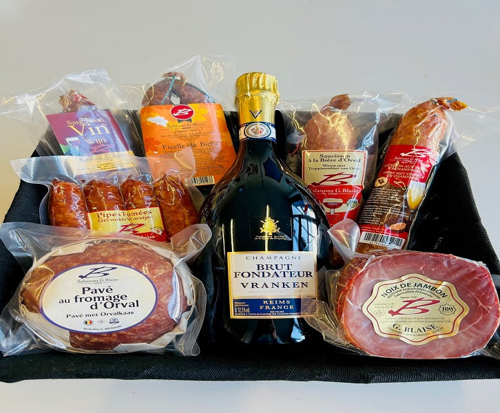 Grand panier noir champagne 75cl