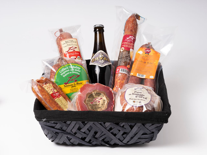 Panier cadeau noir